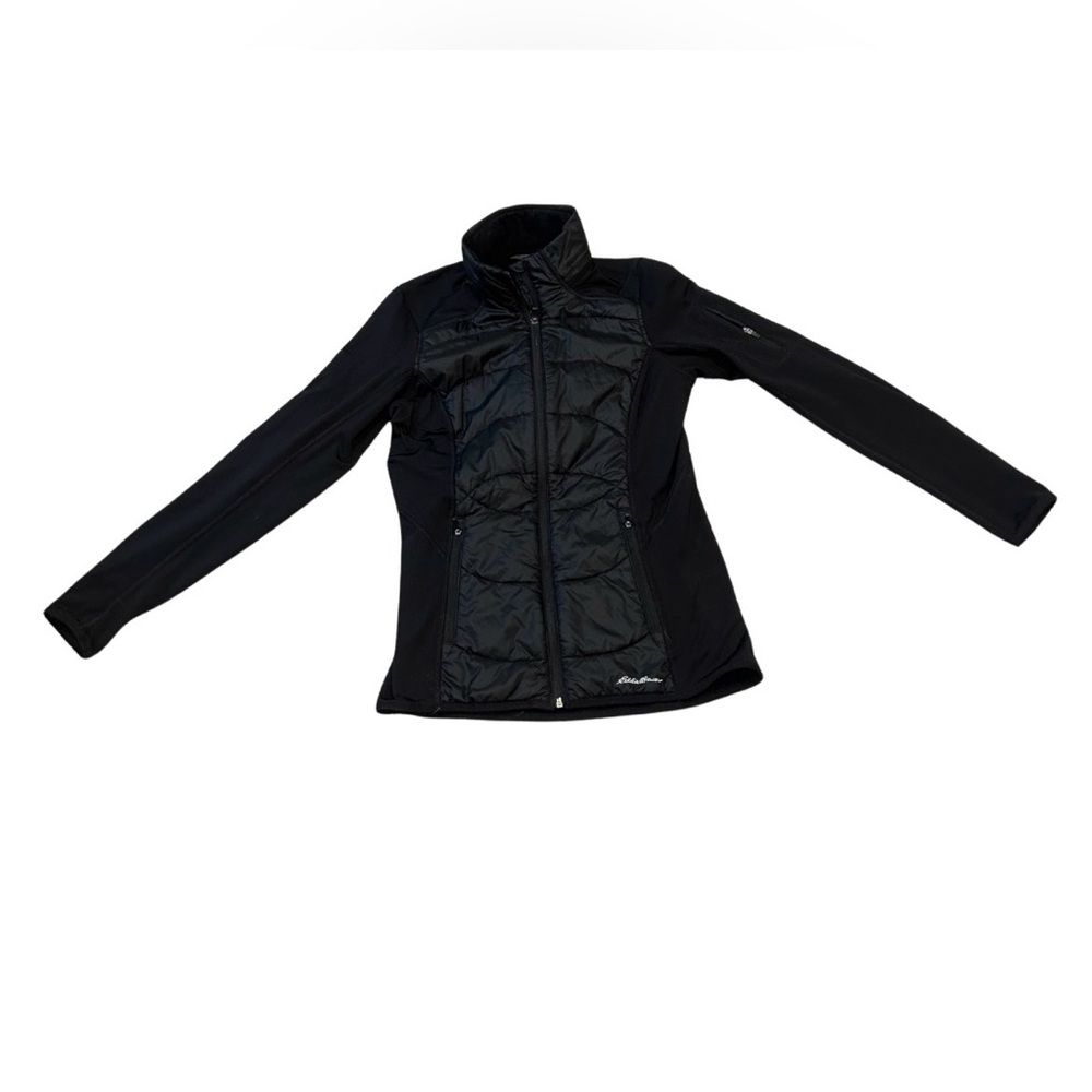 Eddie Bauer Women’s Performance Quilted Lightweight  Hybrid Jacket | Black | S